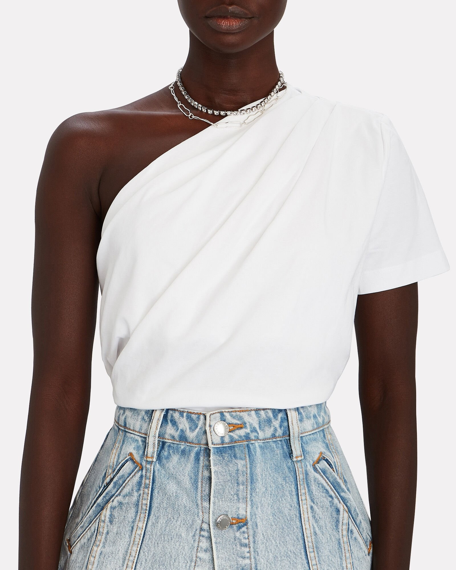 Tartu One-Shoulder Cotton T-Shirt | INTERMIX