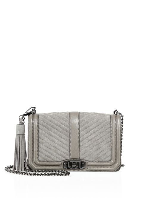 Love Quilted Leather &amp; Suede Crossbody Bag | Saks Fifth Avenue