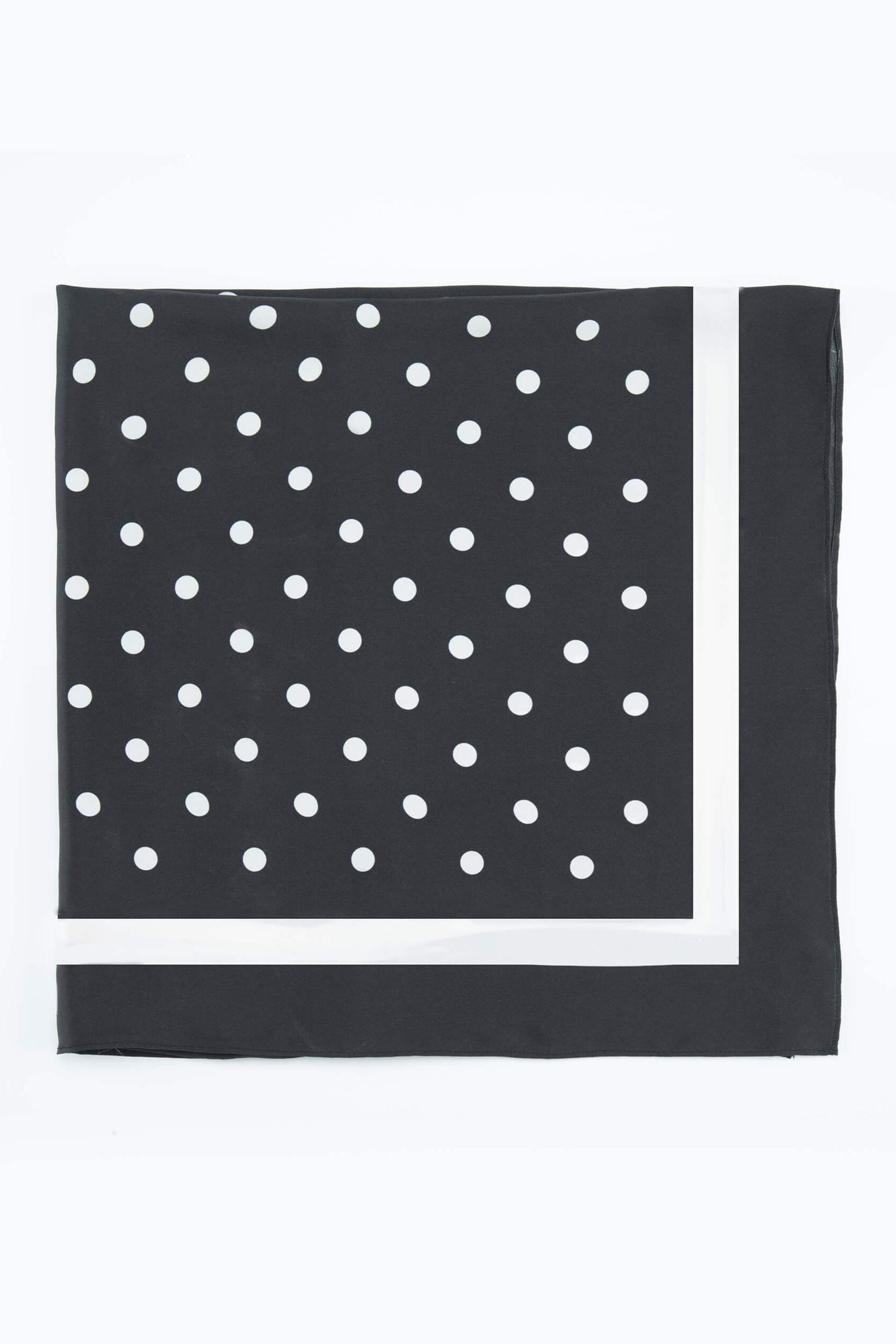 Vintage Polka Dot Silk Scarf | LILYSILK