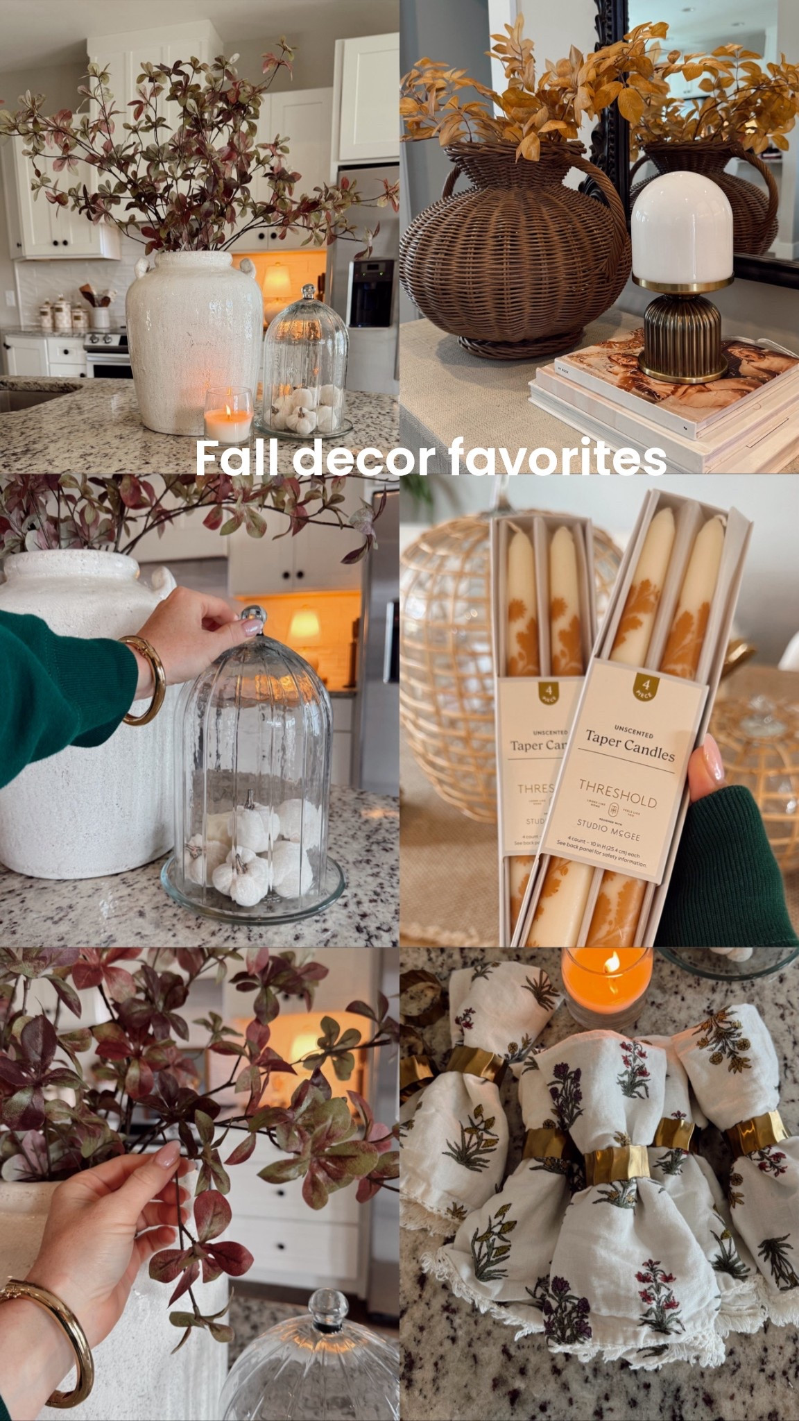My favorite fall decor 🍂🍁
All super affordable and linked my bracelet too. The candles and lamp are my absolute favorite of them all! Oh and the cloche! 

Fall must haves, orange, brown, aesthetic, target, McGee & Co, thanksgiving 

#LTKHome #LTKFindsUnder50 #LTKStyleTip