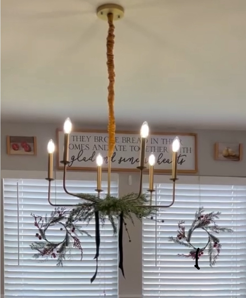 Farmhouse style chandelier looks so elegant. 

#LTKhome