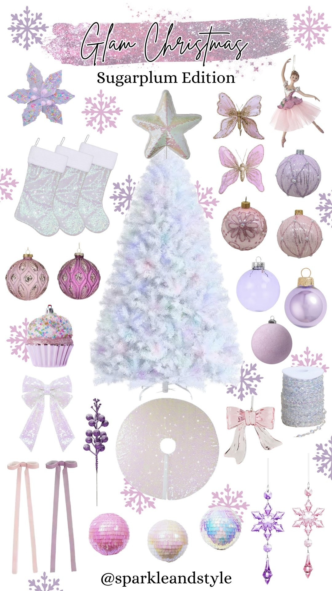 Glam Christmas: Sugarplum 🩷🧚💜

Christmas decor, Christmas tree, Christmas ornaments, Christmas ribbon, Christmas tree skirt, christmas stocking, Christmas wreath, Christmas tree topper, Christmas stocking holder, home interior, home decor, home accessories, home decoration, glam Christmas decor, girly girl Christmas, Luxe Christmas, elegant Christmas, classy Christmas, Christmas tree decorations, Christmas decorations

#LTKHoliday #LTKHome #LTKSeasonal