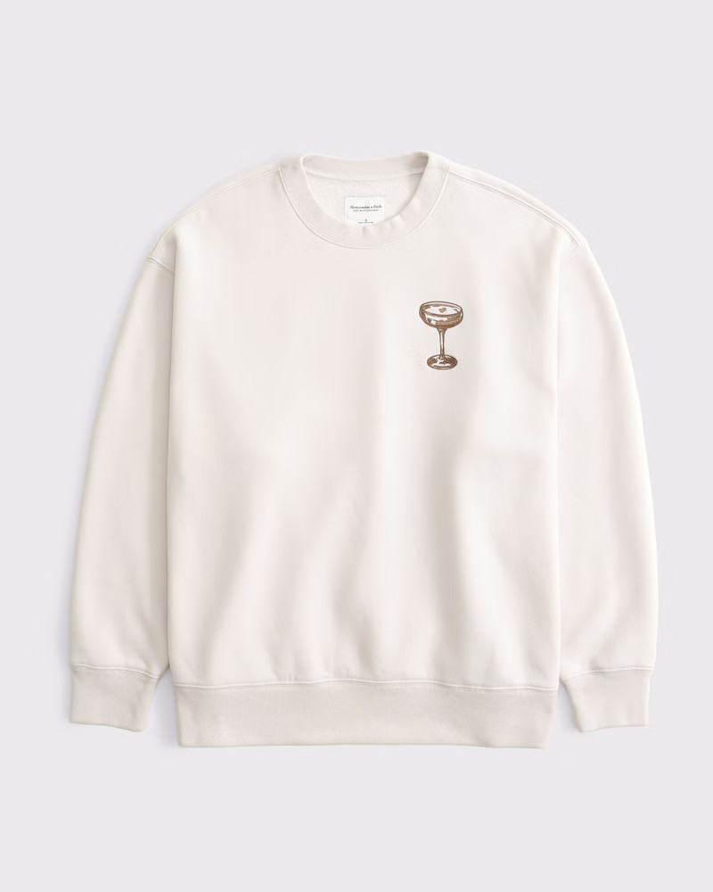 Women's Espresso Martini Graphic Vintage Sunday Crew | Women's Tops | Abercrombie.com | Abercrombie & Fitch (US)