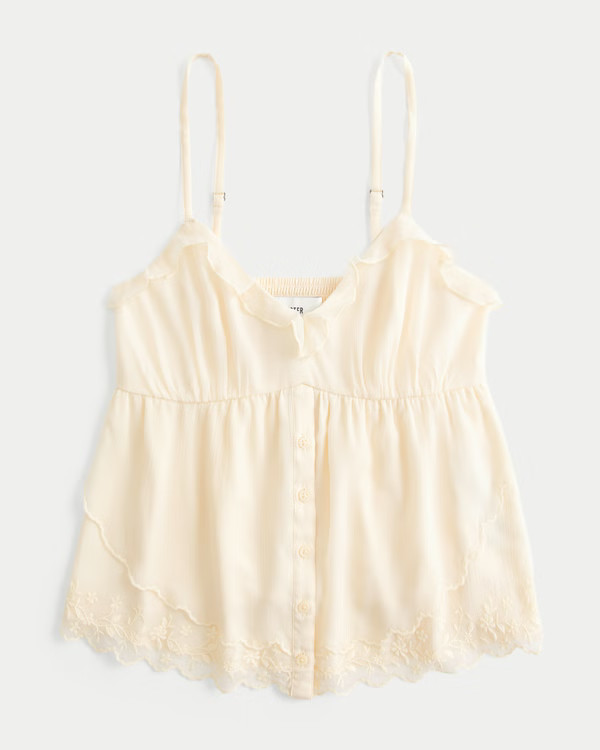 Lässiges Babydoll-Oberteil aus Chiffon | Hollister (EU)