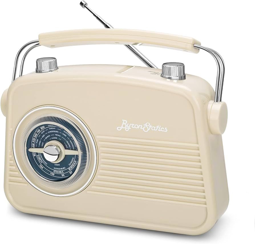 Amazon.com: ByronStatics Portable Radio AM FM, Vintage Retro Radio with Built in Speakers, Best R... | Amazon (US)