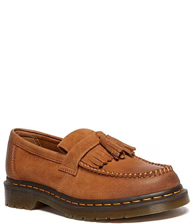 Dr. Martens Women's Adrian Tumbled Nubuck Tassel Loafers - 11 | Dillard's