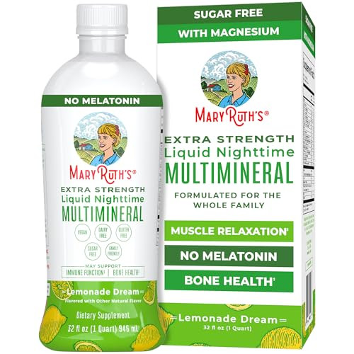 MaryRuth Organics Extra Strength Nighttime Liquid Multimineral | Sugar Free | Calm Magnesium Citr... | Amazon (US)