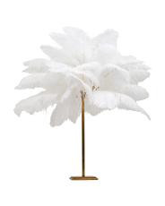 30x32 Josephine Ostrich Feather Table Lamp | TJ Maxx