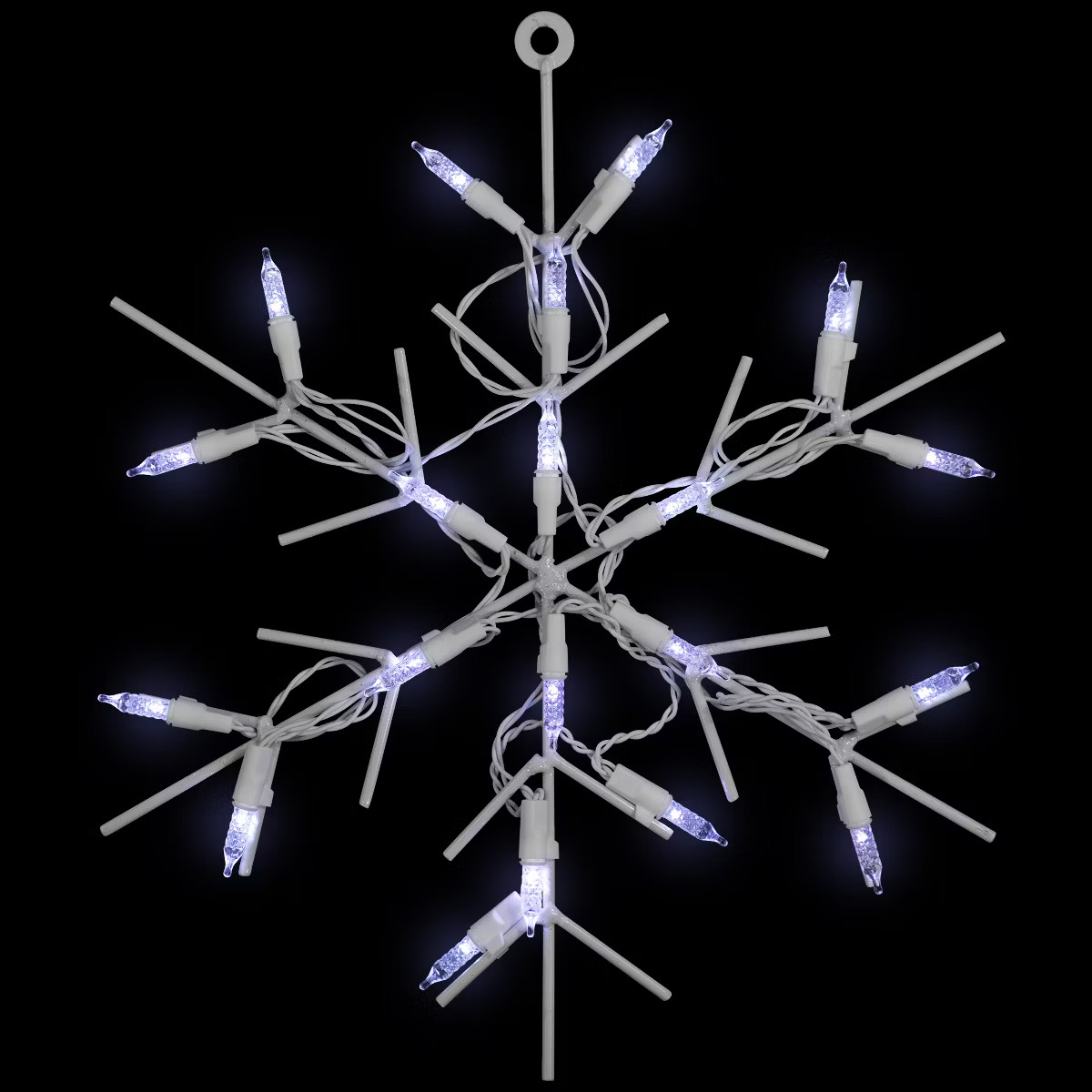 Northlight 13" White LED Lighted Snowflake Christmas Window Silhouette | Target