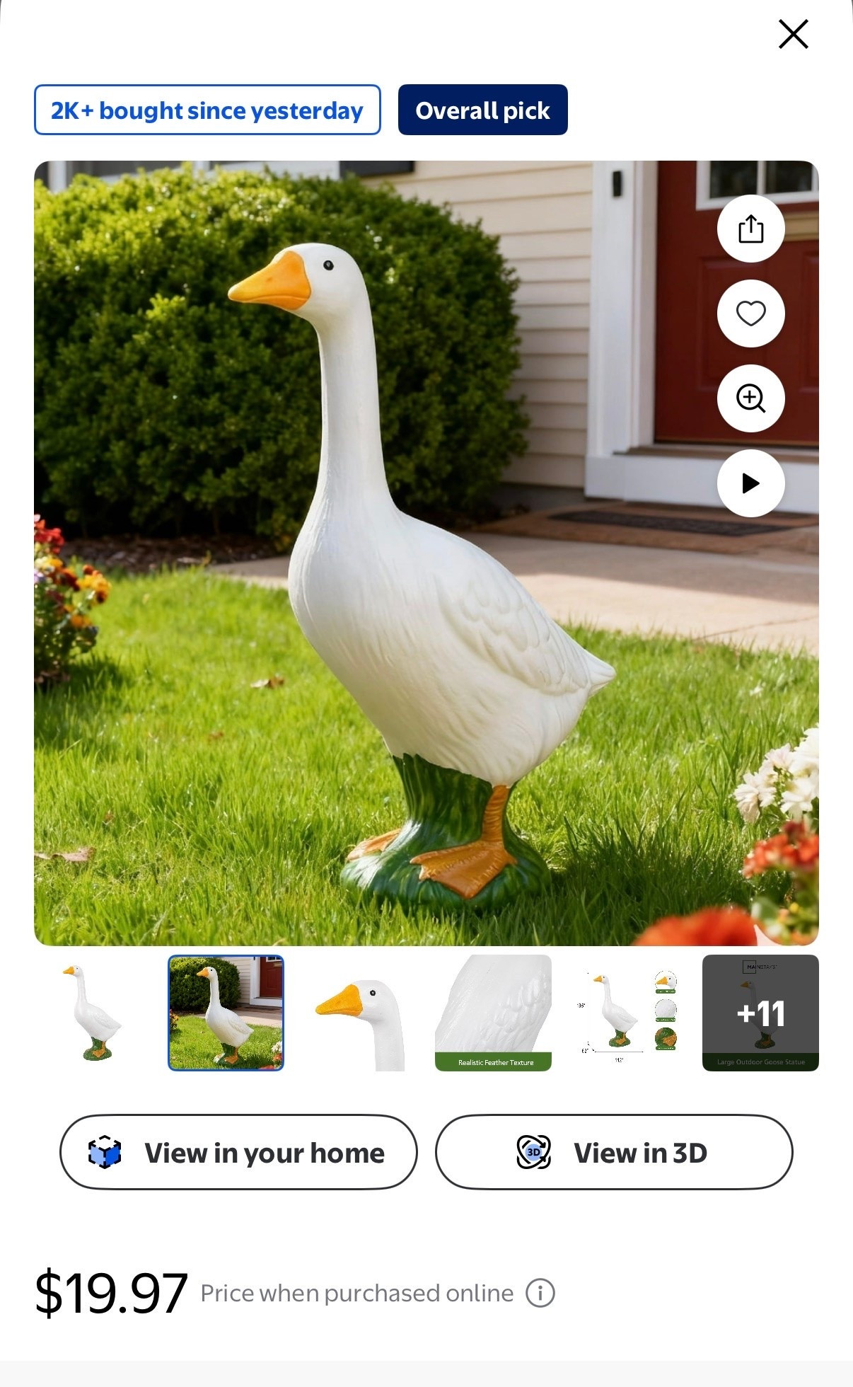 porch goose that is under $20! And it’s high quality!

#LTKMothersDay #LTKSaleAlert #LTKHome