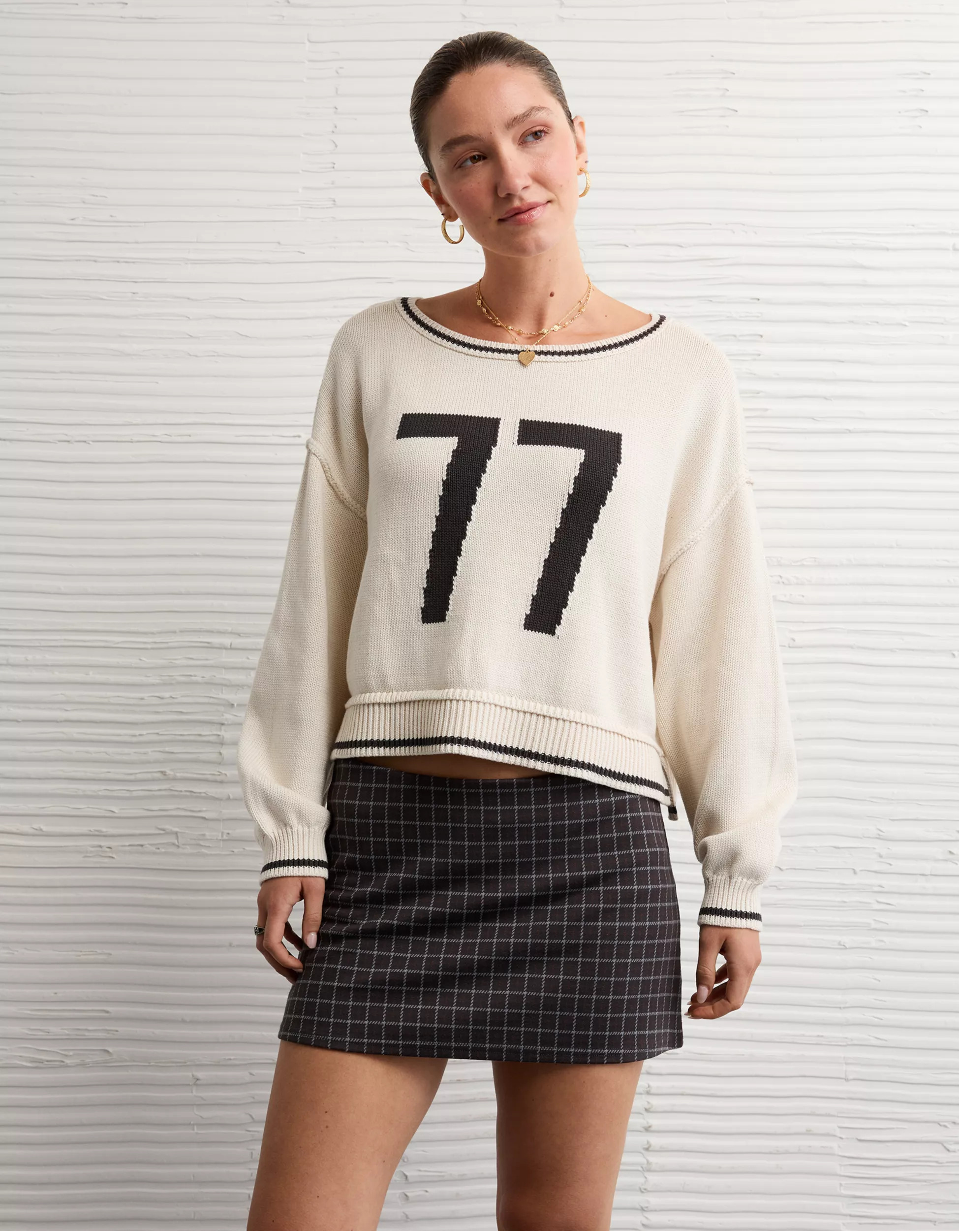 AE It Knit Low-Rise Micro Skort | American Eagle Outfitters (US & CA)