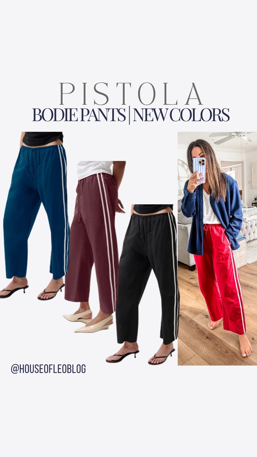 Wearing small red track pants

#LTKOver40 #LTKPetite