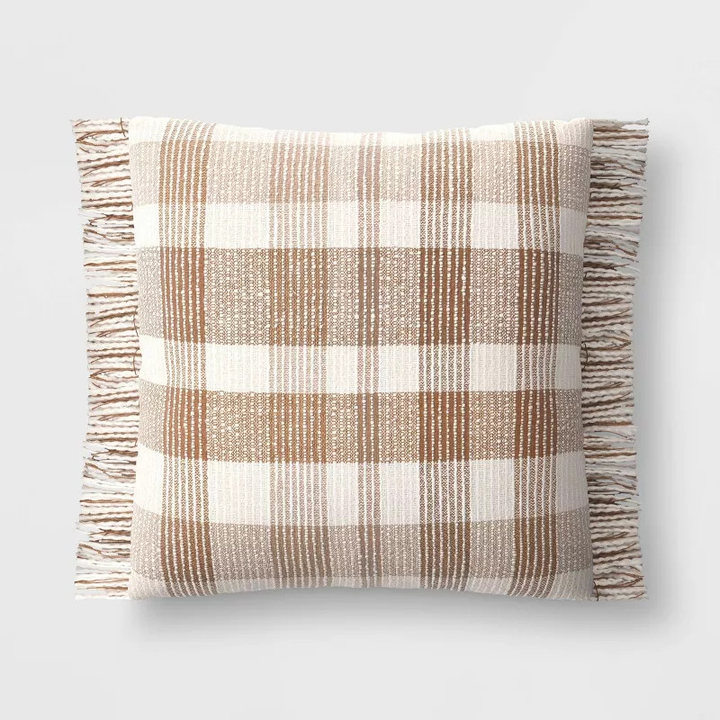 Plaid Square Throw Pillow - Threshold™ | Target
