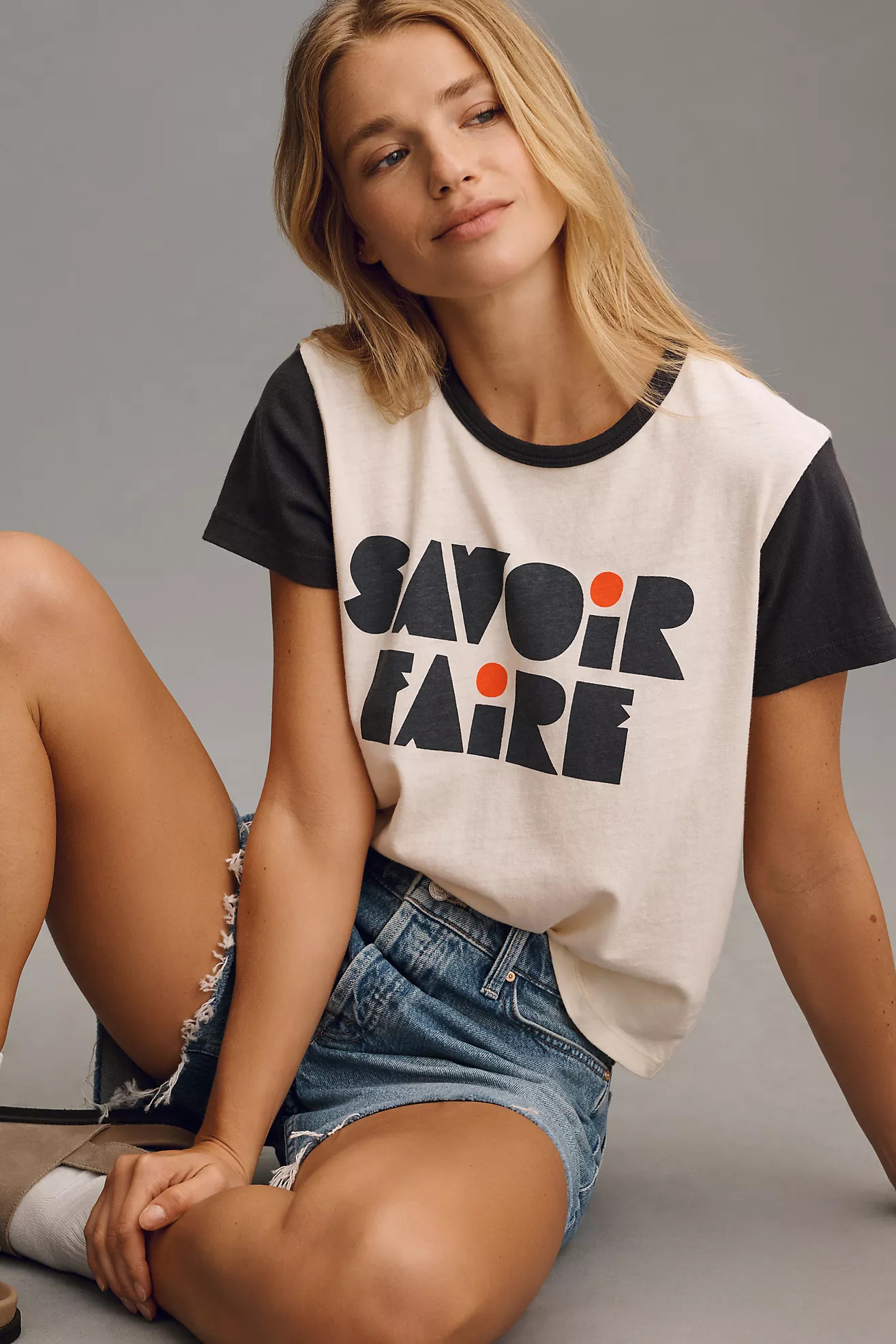 MOTHER The Goodie Goodie Ringer Tee | Anthropologie (US)