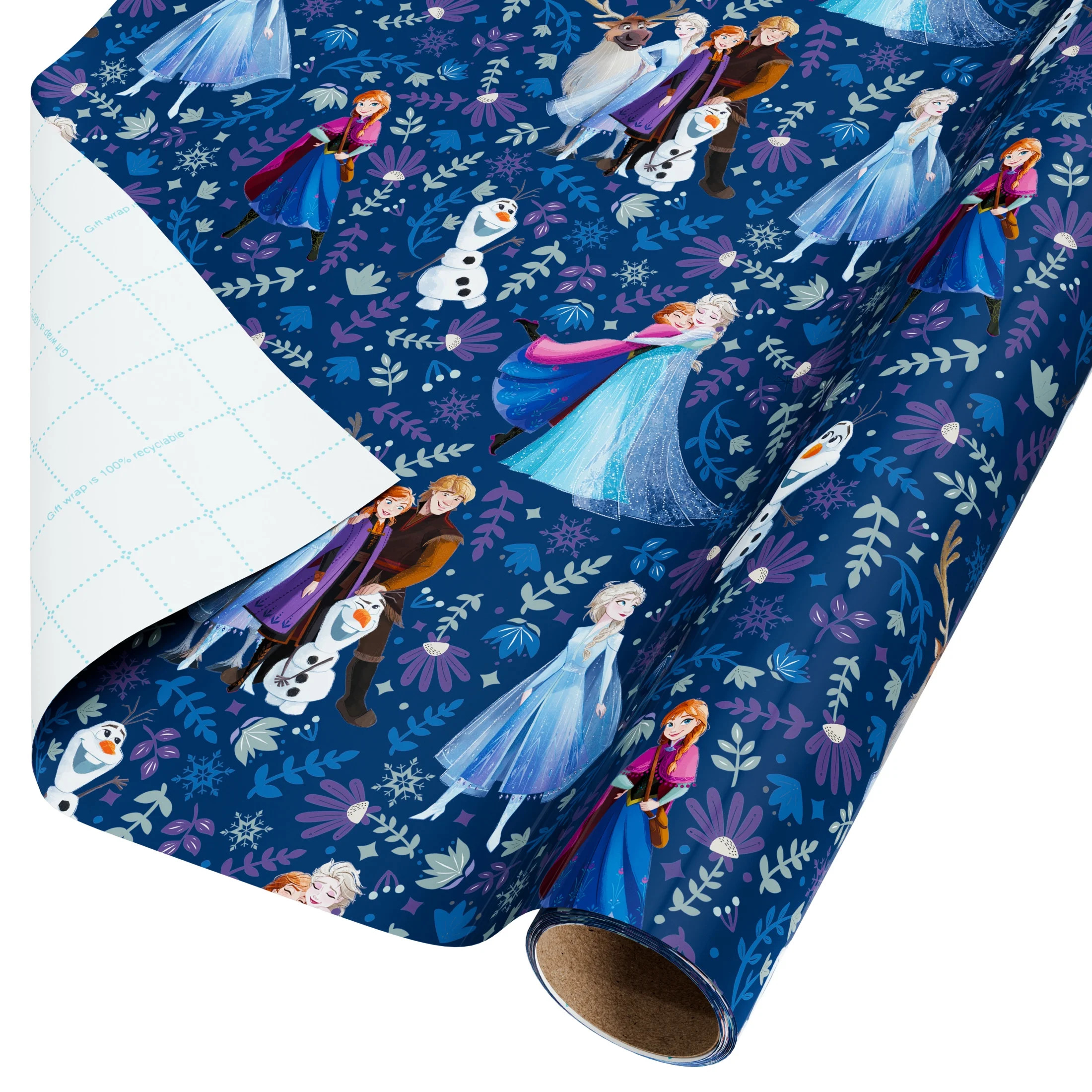 Plus Mark 40 in. Disney's Frozen Christmas Wrapping Paper with Cutlines (60 sq. ft., 1-Roll) | Walmart (US)