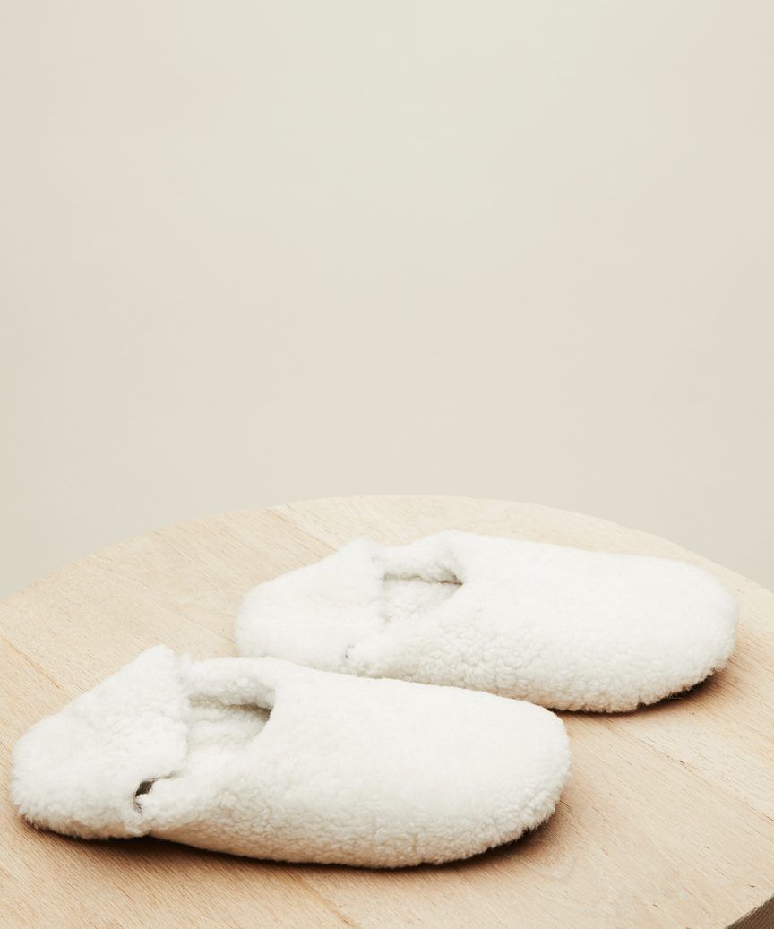 Shearling Moroccan Slipper - Ivory | Jenni Kayne | Jenni Kayne