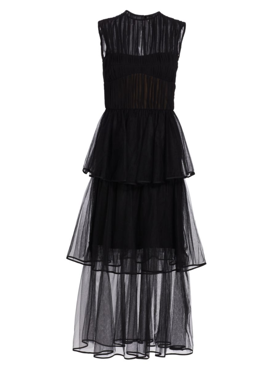 Benton Pleated Tulle Dress | Saks Fifth Avenue