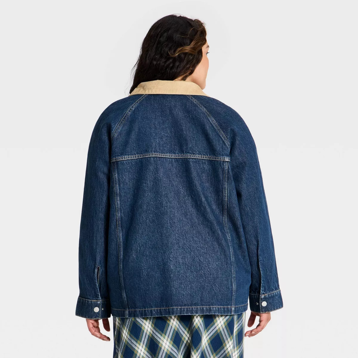 Women's Denim Chore Jacket - Universal Thread™ Medium Wash XL | Target