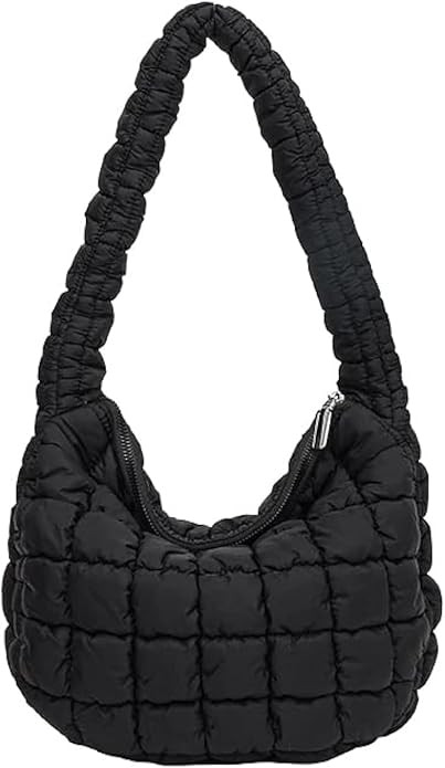 Quilted Tote Bag for Women Puffer Bag Lightweight Padding Shoulder Bag Hobo Bag Satchel Handbag C... | Amazon (US)