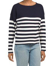 Round Neck Striped Sweater | Marshalls