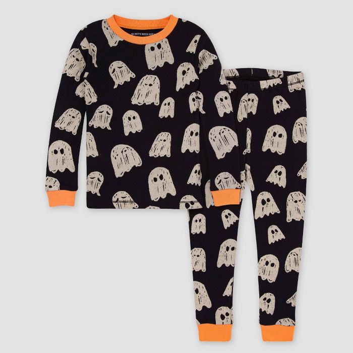 Burt's Bees Baby® Kids' Ghost Pajama Set - Black | Target