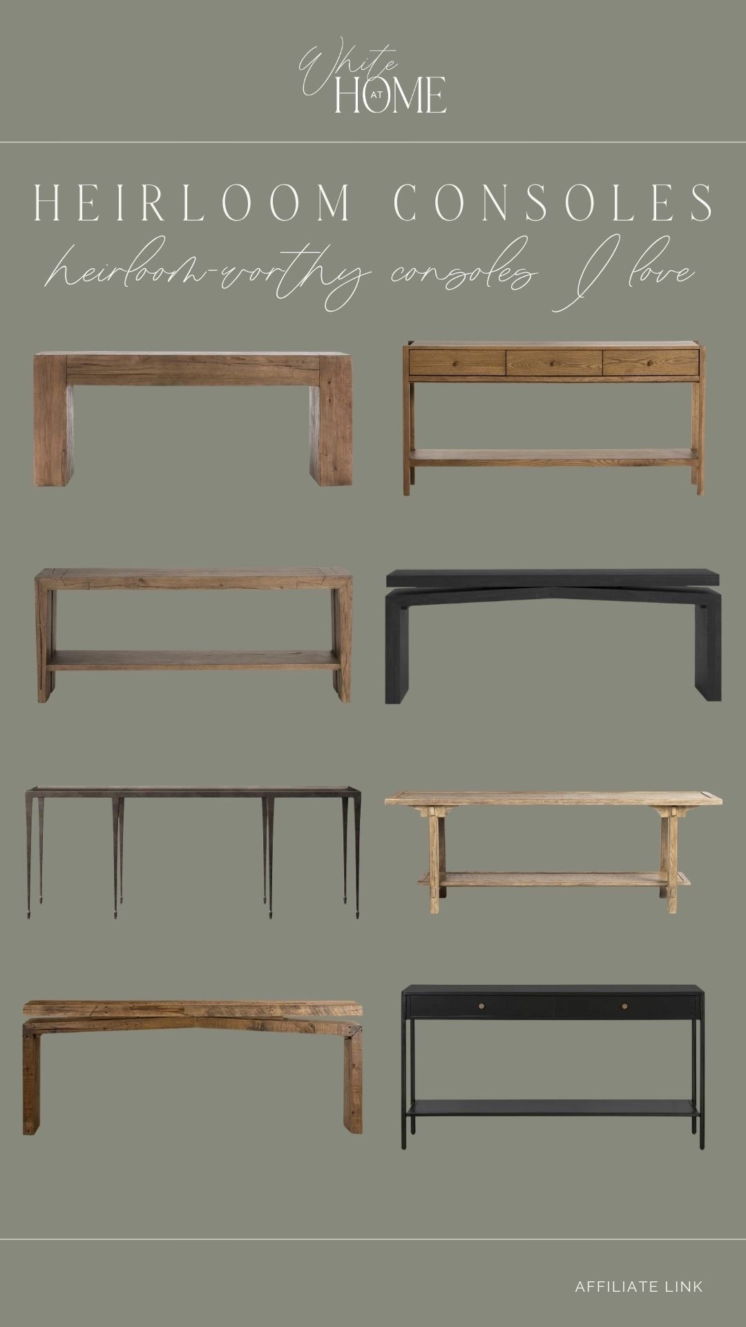 Heirloom worthy console tables that you’ll love for years! I have two of these—the Elise & Henn—and couldn’t love them more. Styling in an entryway, hallway, dining room, or behind a sofa.

#LTKHome