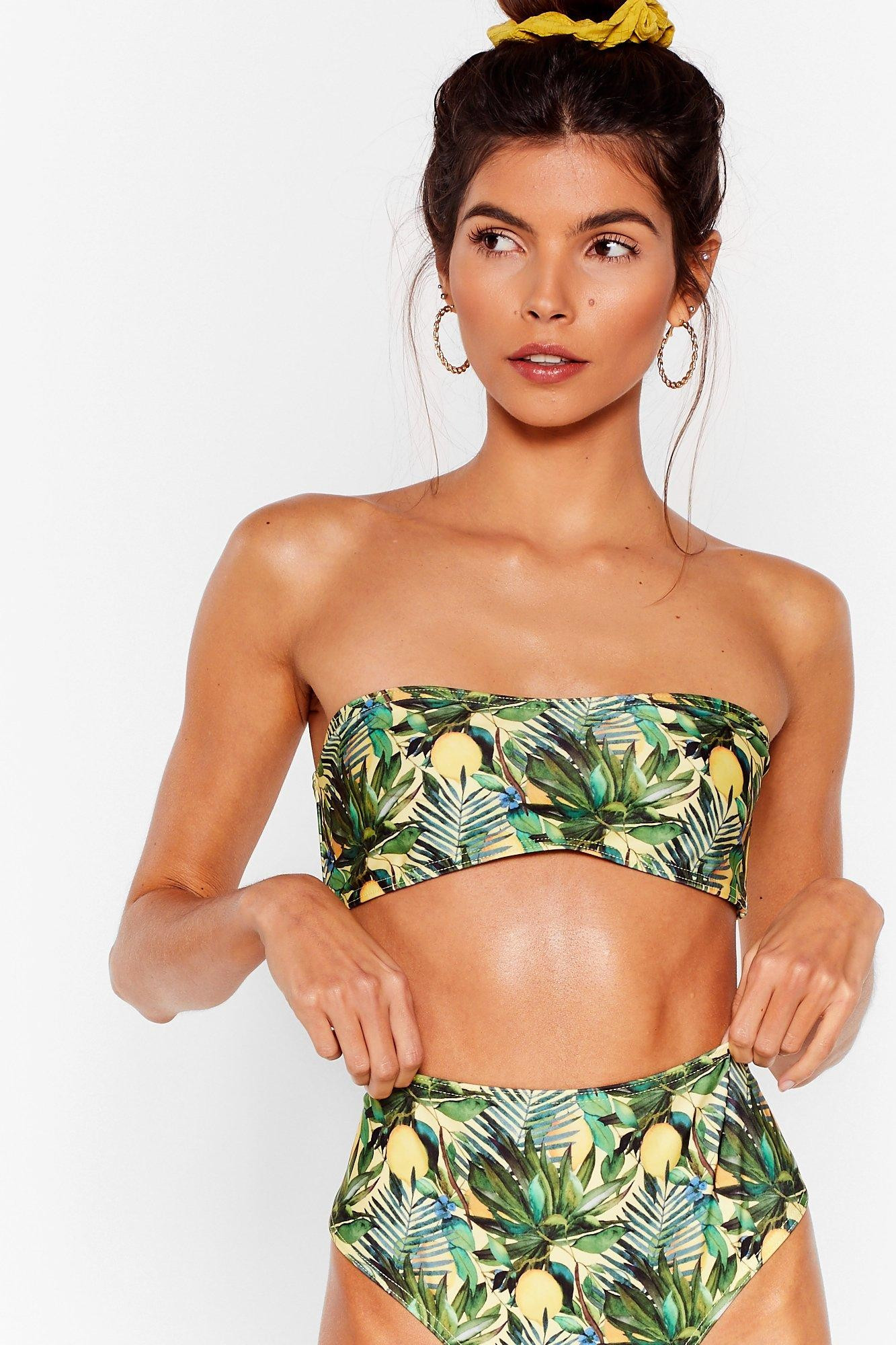 A Sliced of Lemon Bandeau Bikini Top | NastyGal (US & CA)