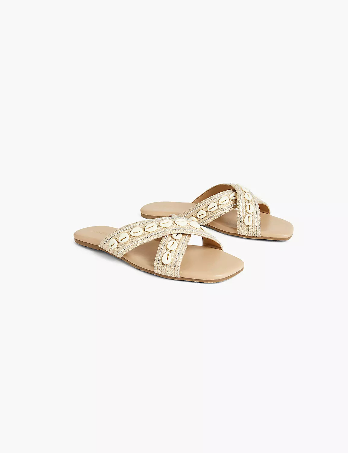 Dream Cloud Shell Criss-Cross Sandal | LaneBryant | Lane Bryant (US)