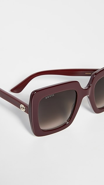 GG Acetate Oversized Square Sunglasses | Shopbop