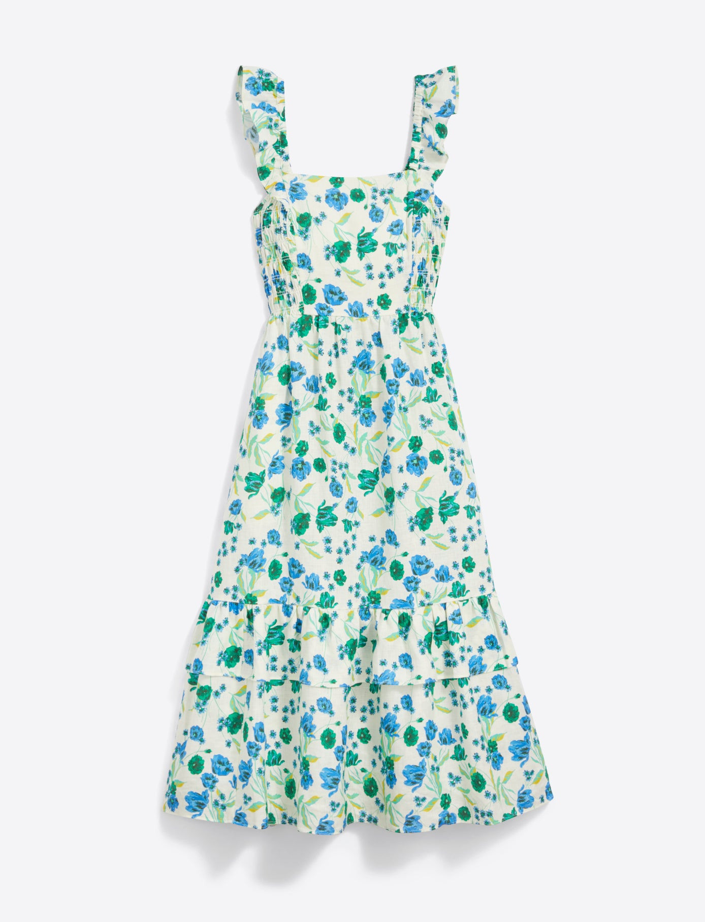 Carrie Midi Dress in Linen | Draper James (US)