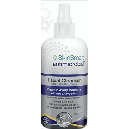 SkinSmart Facial Cleanser for Acne Targets Bacteria for Active Teenage Athletes Post Workout and Adult Acne 8 oz Spray Bottle Safe for Multiple Daily Uses | Walmart (US)