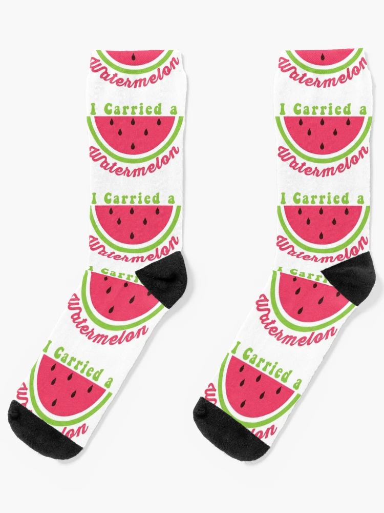 I Carried A Watermelon Socks | Redbubble (US)