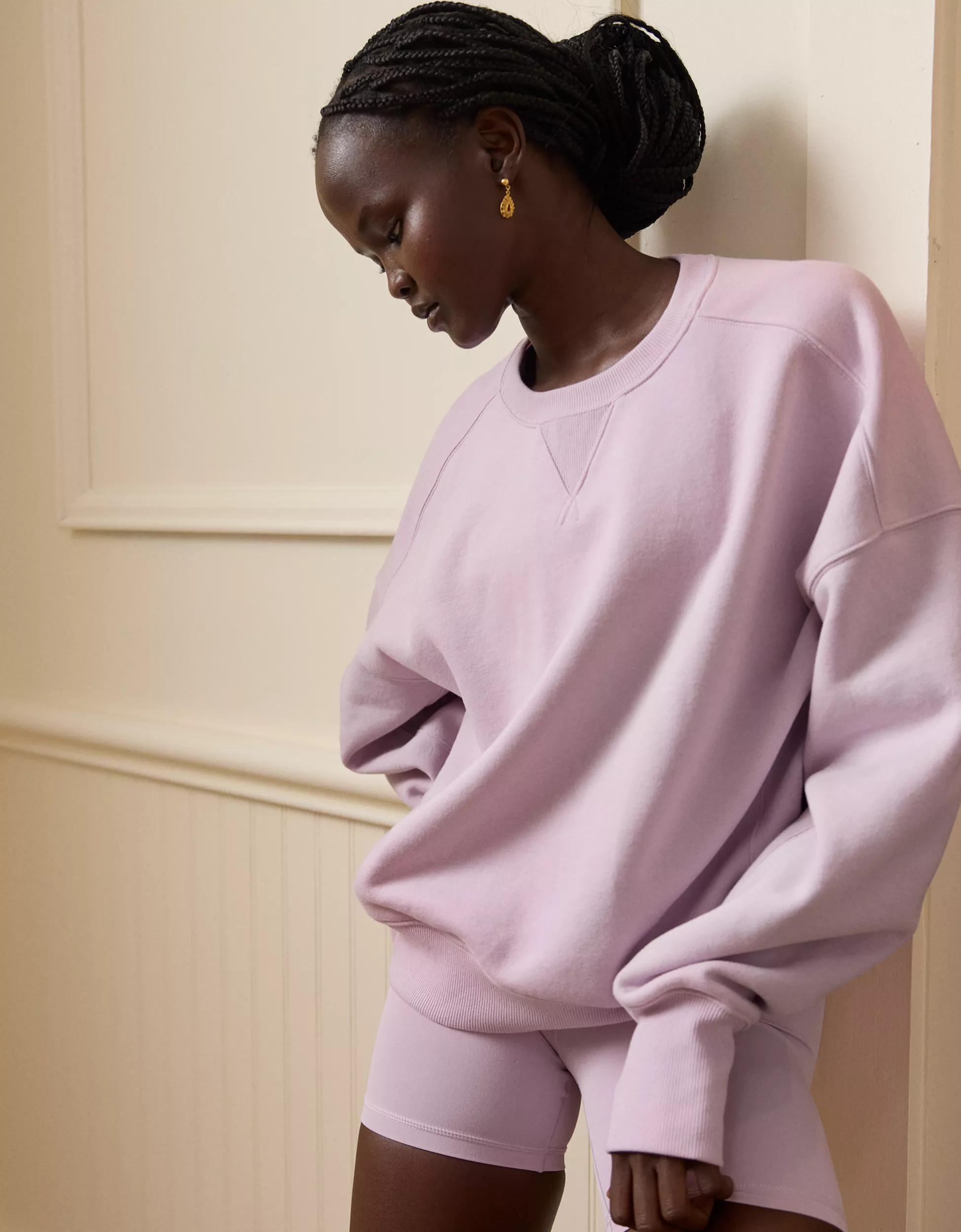 OFFLINE By Aerie Cloud Fleece Classic Crewneck | American Eagle Outfitters (US & CA)