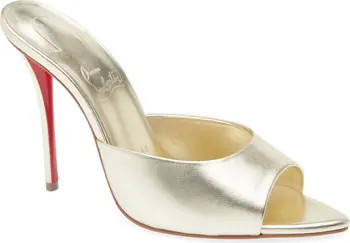 Christian Louboutin Miss Z Pointed Toe Metallic Sandal (Women) | Nordstrom | Nordstrom
