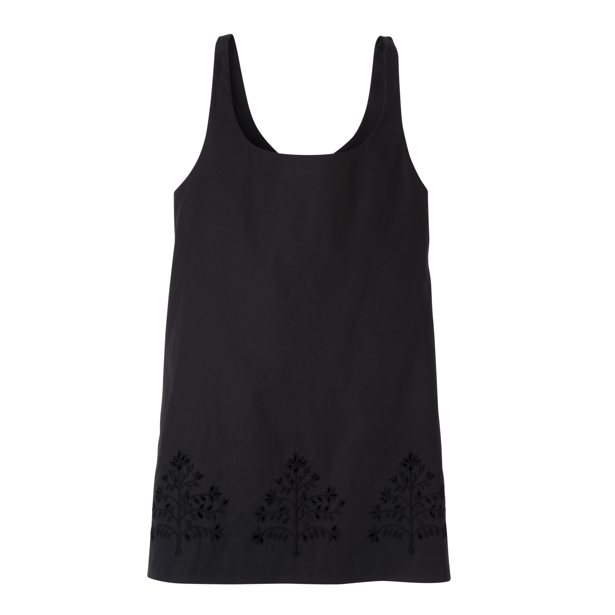 Dress Black - Embroidered canvas | Longchamp US | Longchamp