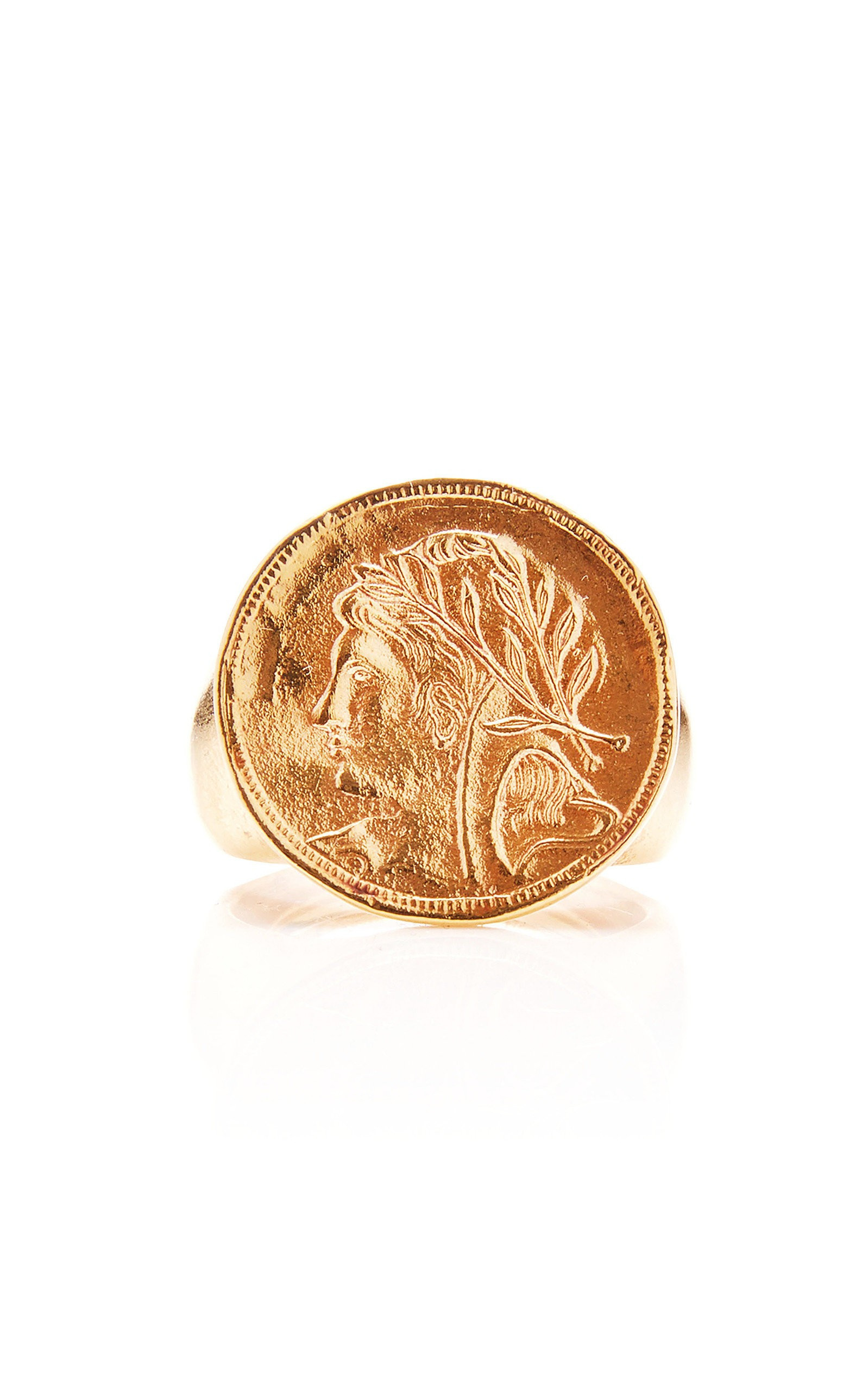 Gold-Tone Metal Coin Ring | Moda Operandi Global