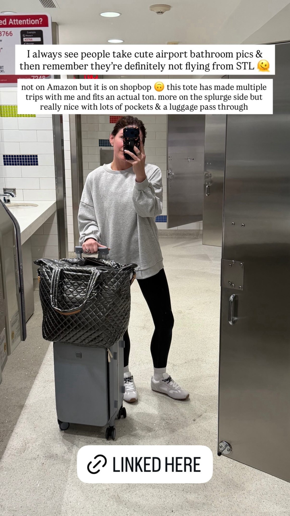 not on Amazon but it is on shopbop 🙃 this tote has made multiple trips with me and fits an actual ton. more on the splurge side but really nice with lots of pockets & a luggage pass through

#LTKootd #LTKTravel #LTKdayinmylife