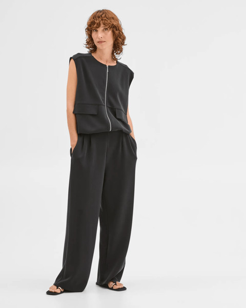 Suede Touch Pull On Pants - Washed Black | Target AU