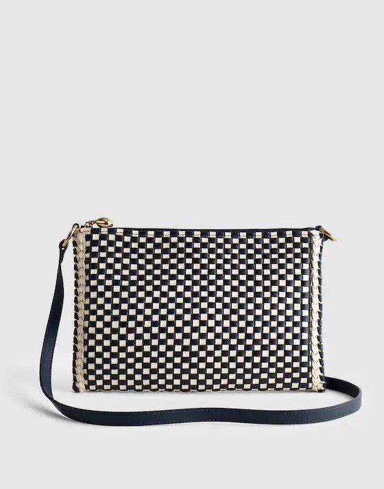 The Signature Woven Crossbody Pouch | Madewell