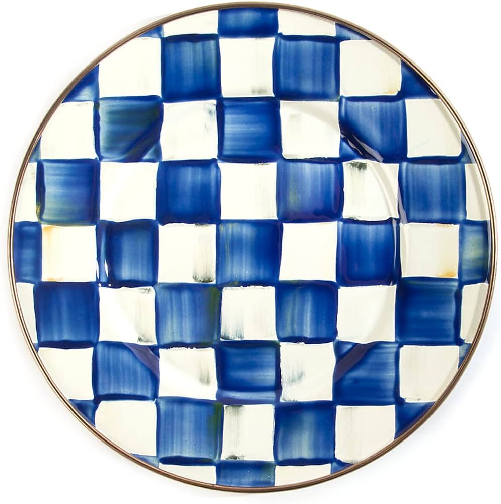 MACKENZIE-CHILDS Royal Check Salad and Dessert Plate, 8-Inch Serving Plate | Amazon (US)