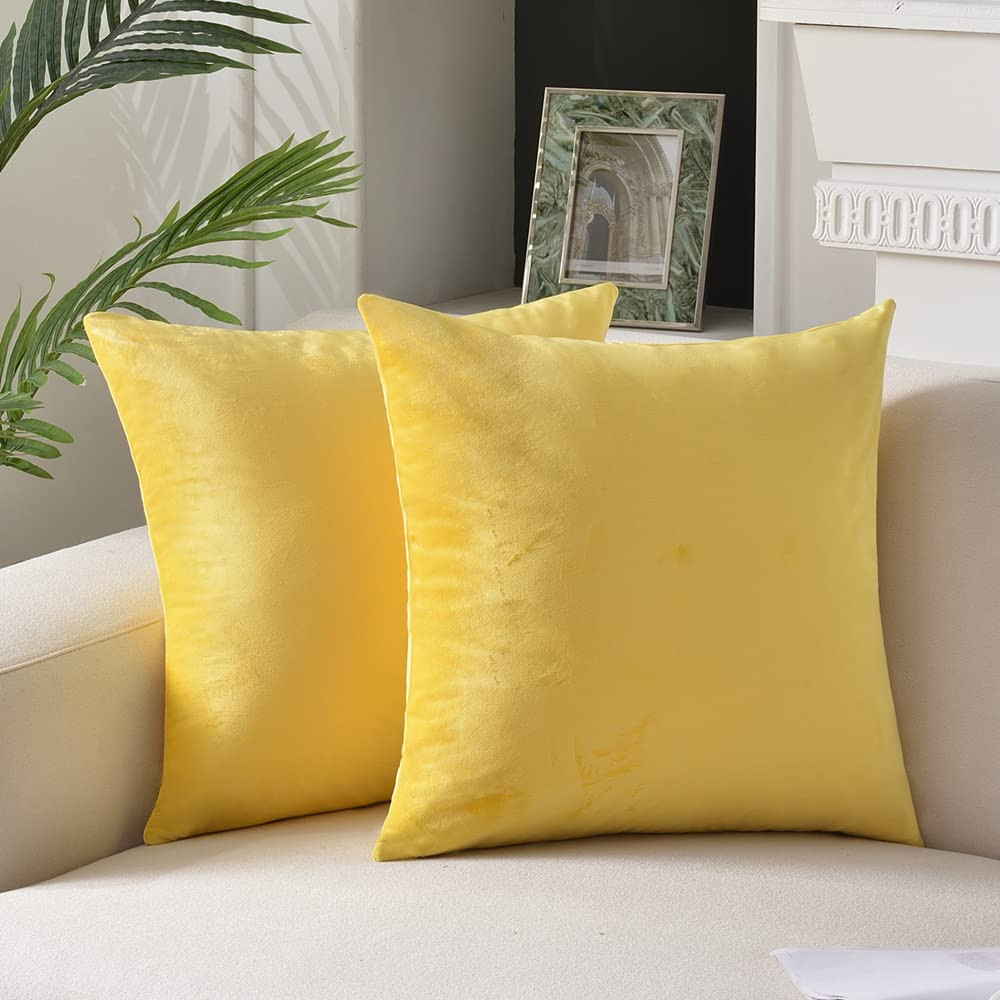 Krifey Throw Pillow Covers Velvet Decorative Square Pillowcase Soft Cushion Case for Couch Bedroo... | Amazon (US)