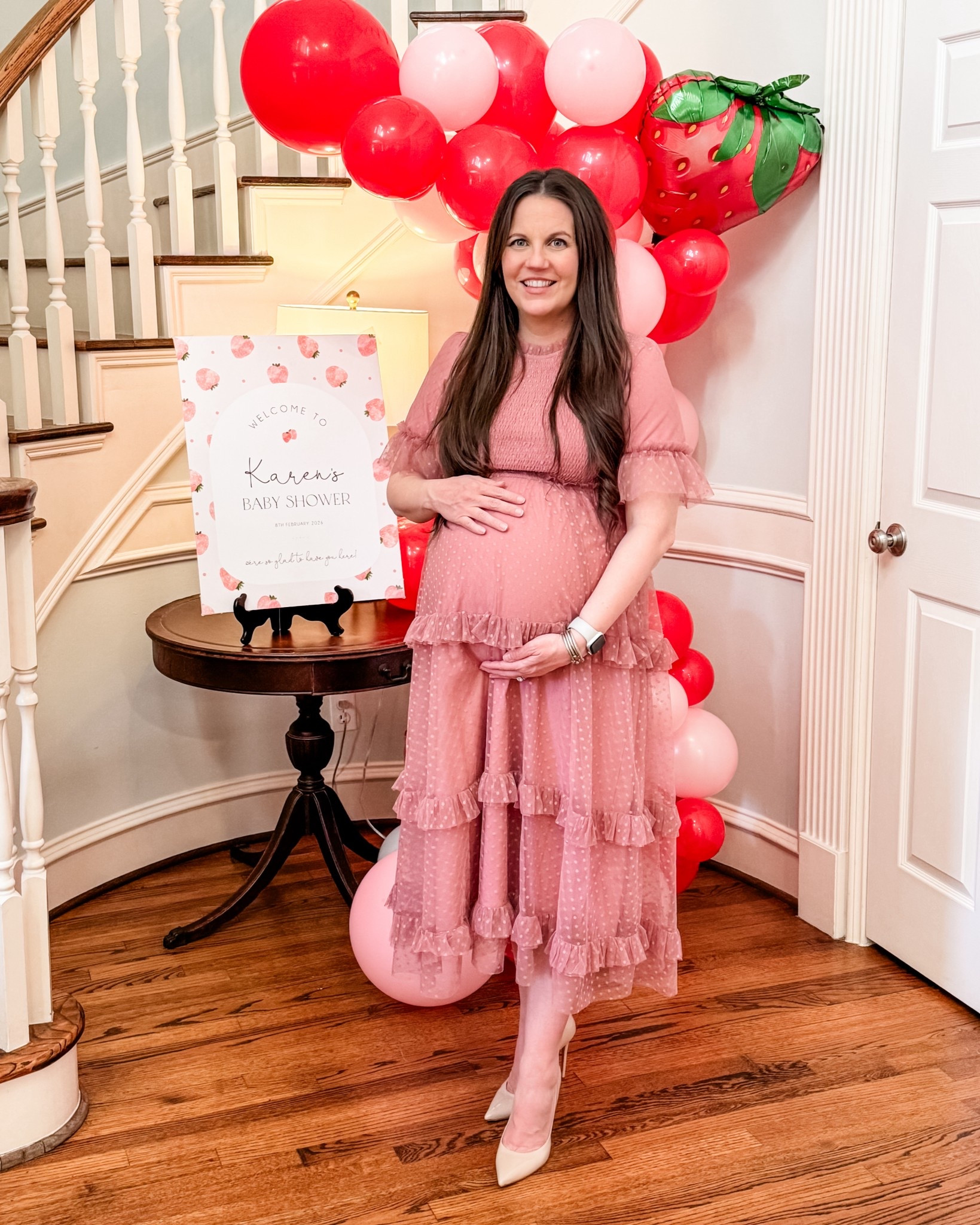 This pink maternity dress is such a versatile piece and perfect for so many occasions. It makes the sweetest Easter dress, an effortless date night outfit, and a beautiful baby girl shower dress thanks to its soft color and feminine details.

I also love how well it works as a wedding guest dress during pregnancy—comfortable, flattering, and easy to style as a chic spring outfit. It’s one of those maternity dresses that instantly makes you feel put together without sacrificing comfort.

Everything is linked below so you can shop this bump-friendly dress for all your upcoming events 





#LTKWedding #LTKSeasonal #LTKBump