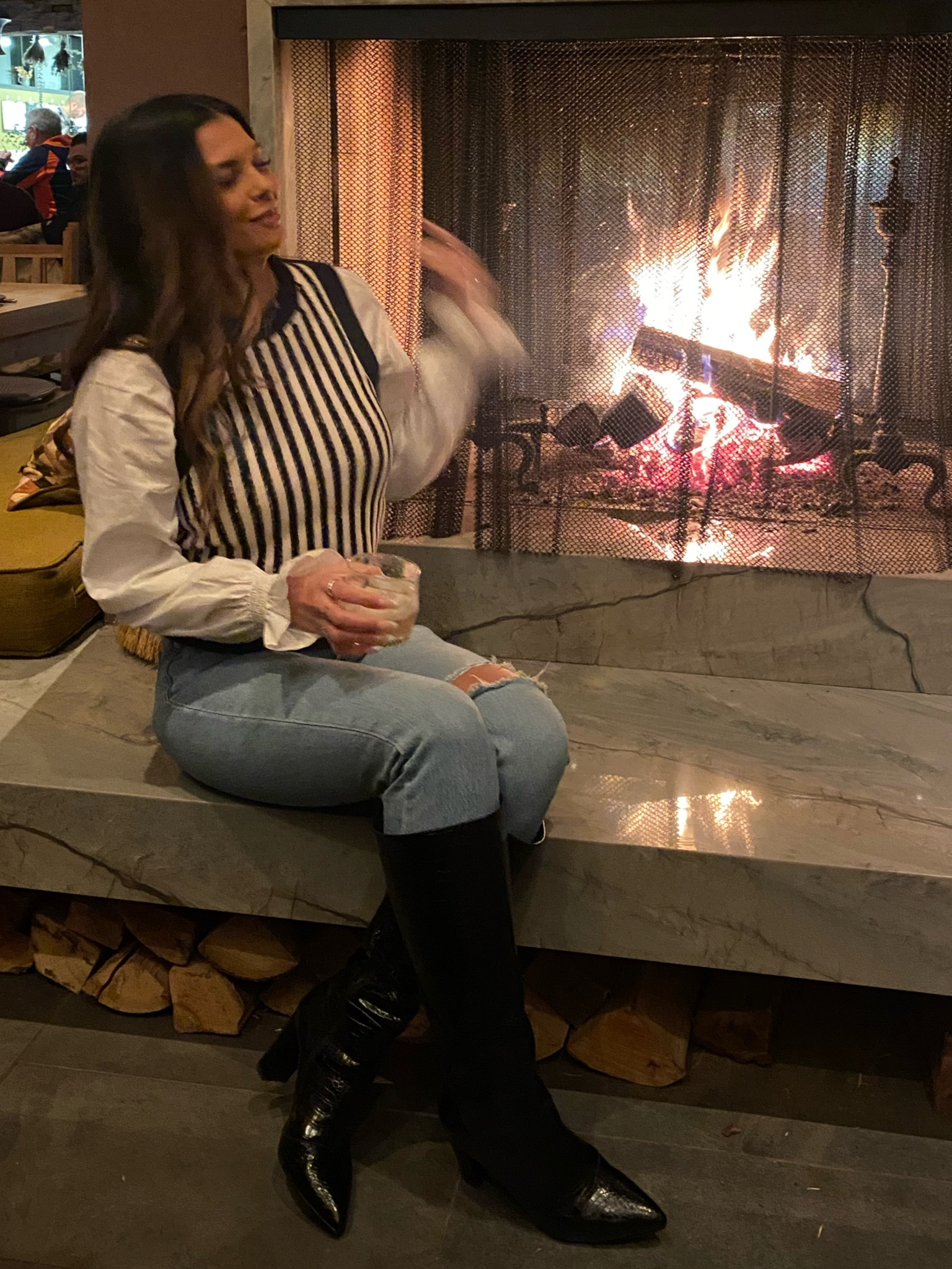 Workwear / Holiday party / dinner outfit / date night / classy outfit / going out / winter outfit 

Sweater vest , leather boots , knee high boots 

#LTKSeasonal #LTKworkwear #LTKparties