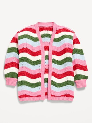 Printed Open-Front Cardigan Sweater for Toddler Girls | Old Navy (US)