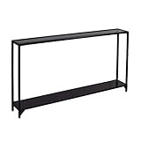 Southern Enterprises Bergen Narrow Metal Console Table, Black | Amazon (US)
