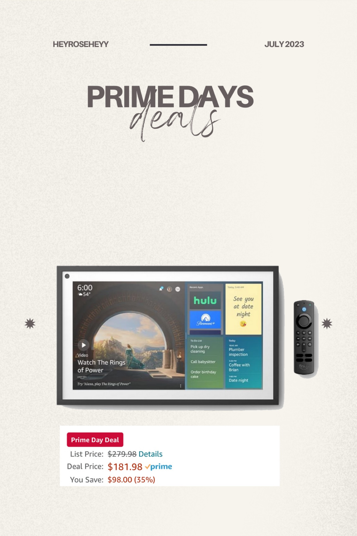 Amazon Alexa show 15 // Alexa // amazon prime day // amazon deals // on sale // literally the best thing ever 

#LTKhome #LTKfamily #LTKxPrimeDay