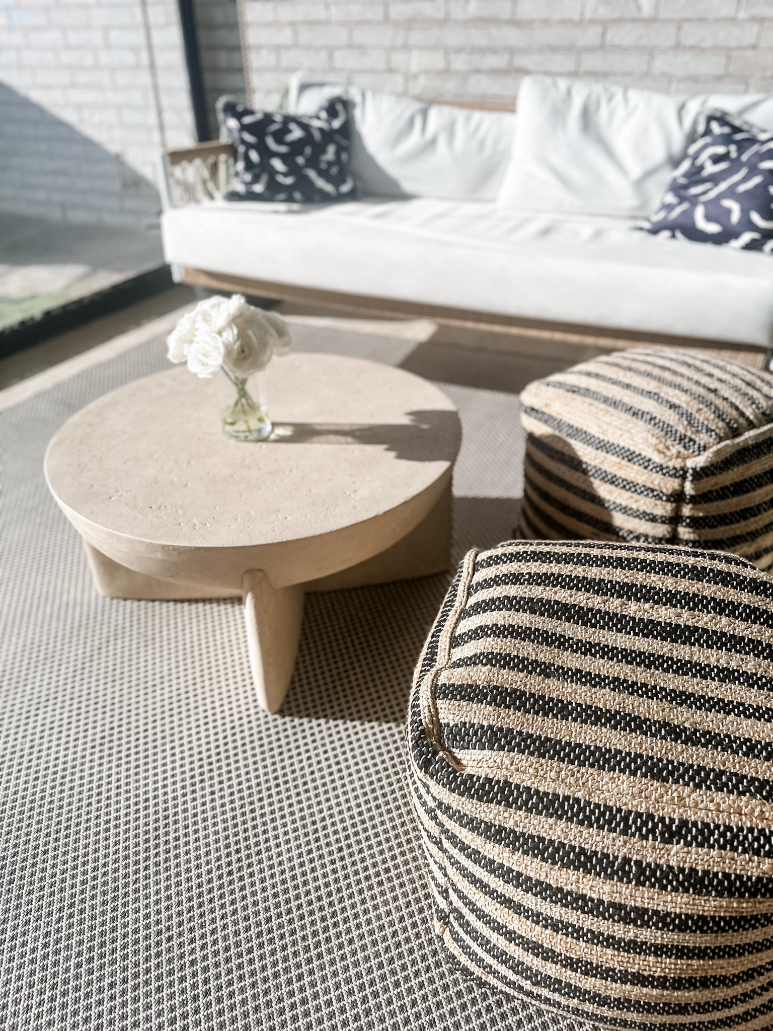 Outdoor patio furniture. Couch swing. Neutral patio. Halloween decor. Covered patio. 

#LTKFamily #LTKStyleTip #LTKHome