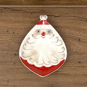 Holt Howard Atlmic Eyes Santa Plate   | Etsy ROW