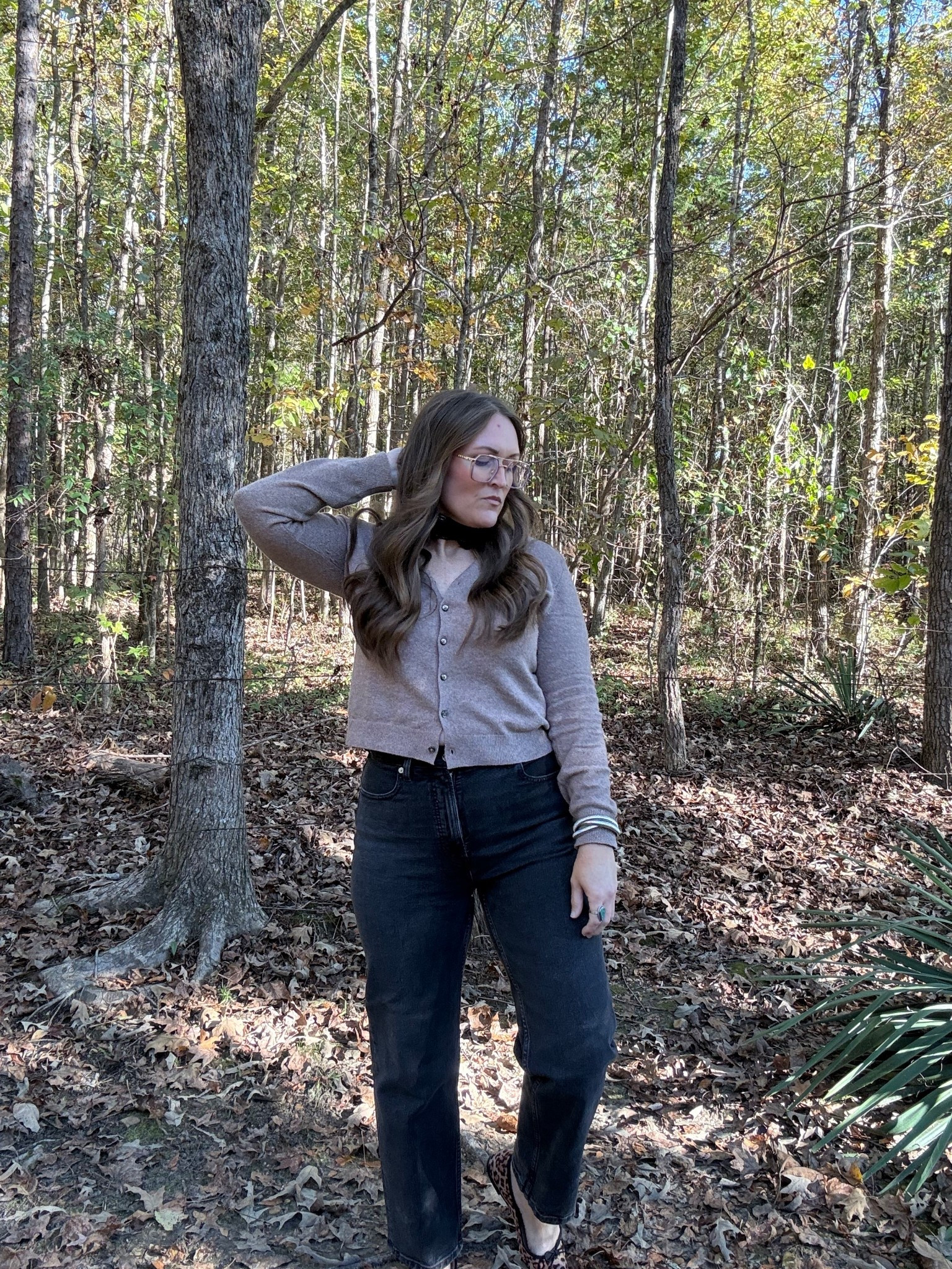 Size 10 160lbs 5’4 wearing L in cardi and 30 in jeans

#LTKMidsize #LTKOver40 #LTKStyleTip