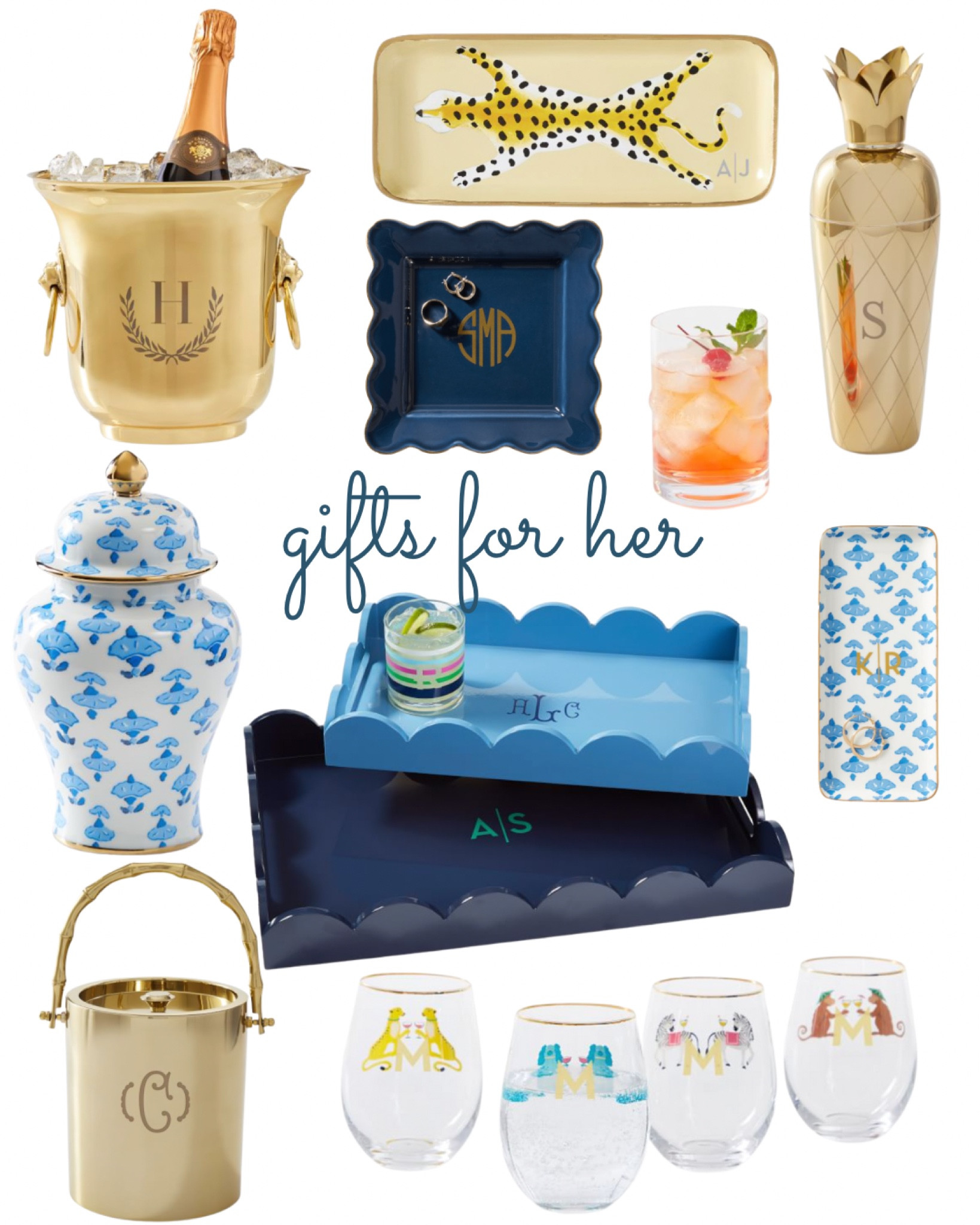 Gifts for her, hostess gift, entertaining, preppy, classic, party animal, wine glasses, ice bucket, personalized gifts 

#LTKsalealert #LTKhome #LTKHoliday